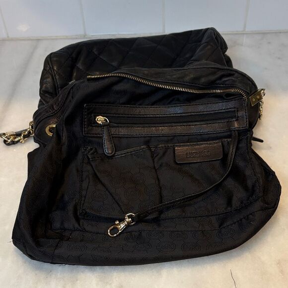 Michael Kors Susannah Quilted Lamb Leather Shoulder Bag Satchel - HTF - Picture 13 of 16